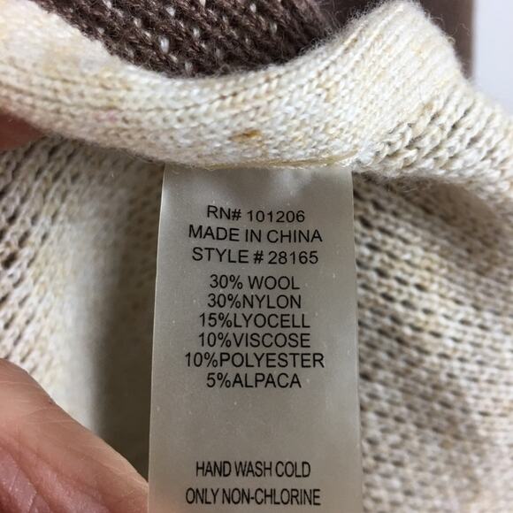 Soft Surroundings Brown Hooded Cape - Picture 6 of 8